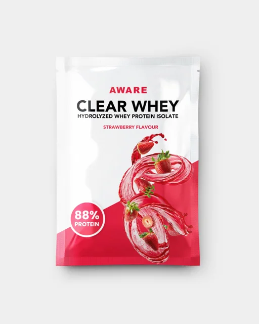 Aware Nutrition Clear Whey Strawberry prøvepose 25 g