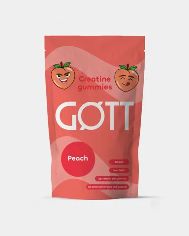 GØTT Creatine Gummies Fersken Gelatin 600 g