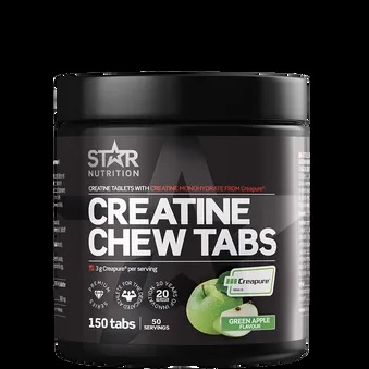Star Nutrition Creatine Chew Tabs Green Apple 150 stk – kreatin