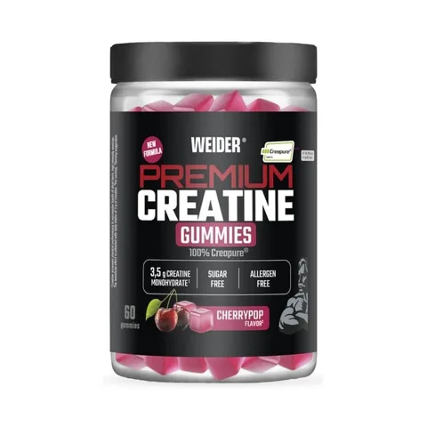 Weider Premium PureCreatine Gummies Cherrypop 60 stk