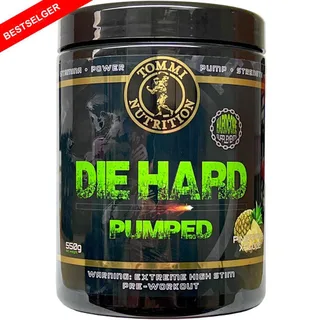TommiNutrition DIE HARD PUMPED 550G – TN – PINEAPPLE XPLODE – PWO