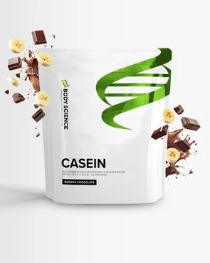 Body Science Casein Banana Chocolate 750 g – proteinpulver