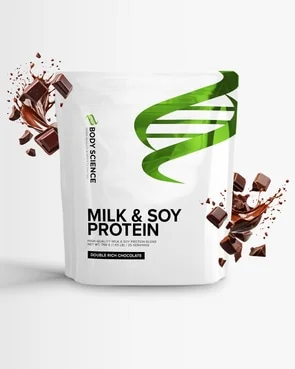 Body Science Milk & Soy Protein Double Rich Chocolate 750 g – proteinpulver