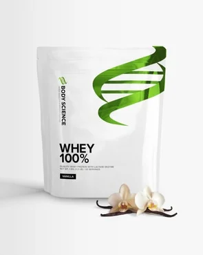 Body Science Whey 100% Vanilla 1000 g – proteinpulver