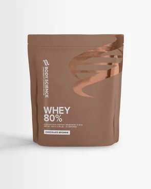 Body Science Whey 80% Chocolate Brownie 900 g – proteinpulver