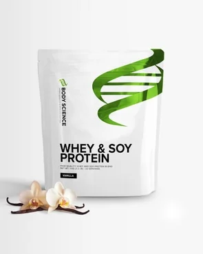 Body Science Whey & Soy Protein Vanilla 1000 g – proteinpulver