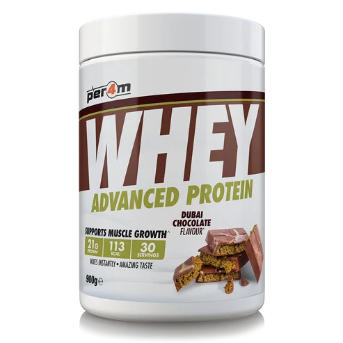 Per4M Nutrition Whey Protein Dubai Sjokolade, 900gr