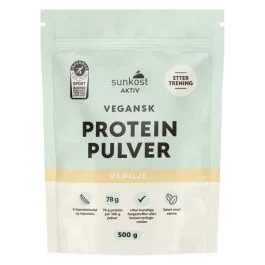 Sunkost AKTIV Vegansk Proteinpulver Vanilje 500 g